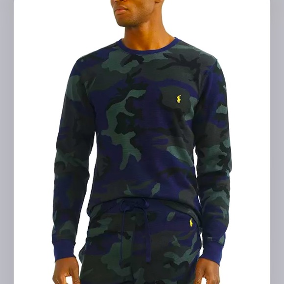 Polo Ralph Lauren Other - Polo Ralph Lauren Men's Camo Long-Sleeve Sleep T-Shirt
Color: Blackwatch